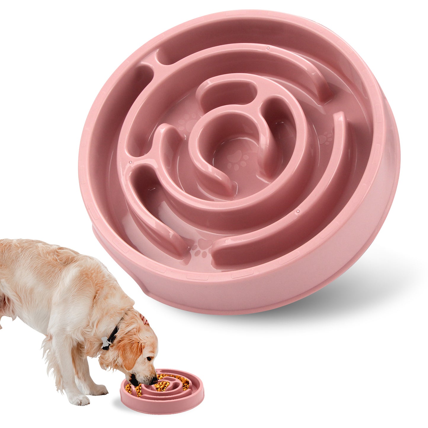 Slow Feeder Dog Bowl — Anti-Gulp Puzzle Bowl for Healthy Eating