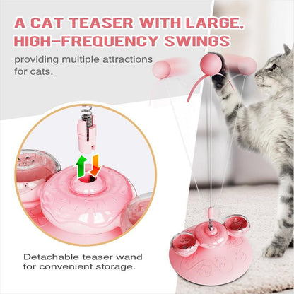 Self-Playing Suction Cup Cat Toy — Hands-Free Interactive Wand