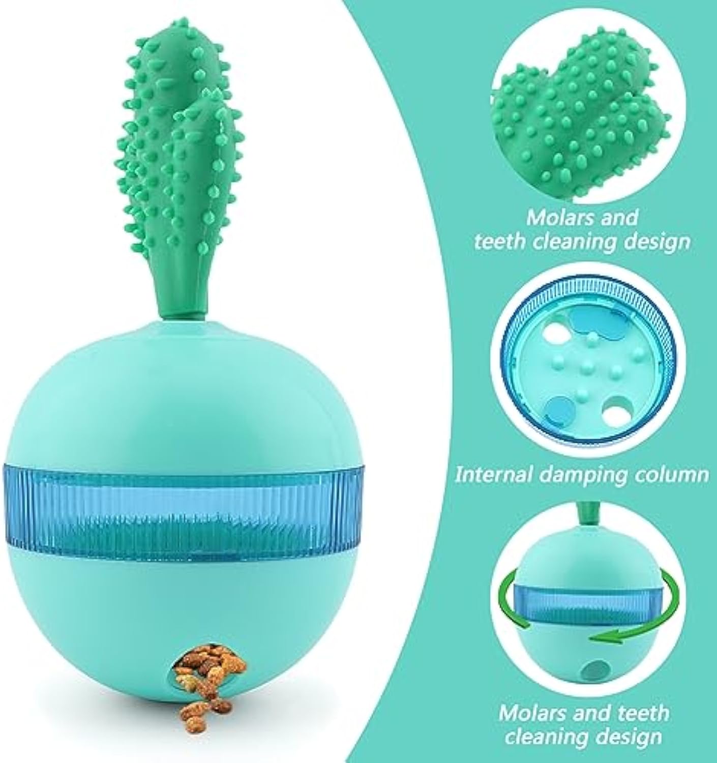 Interactive Treat Dispensing Dog Toy — Slow Feeder Puzzle Ball