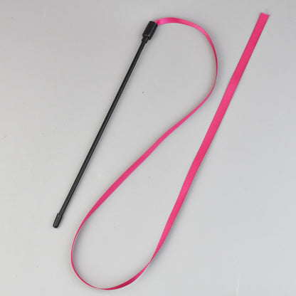 Rainbow Ribbon Cat Wand — Colorful Interactive Teaser Toy