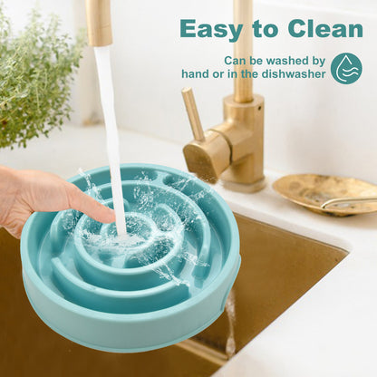 Slow Feeder Dog Bowl — Anti-Gulp Puzzle Bowl for Healthy Eating