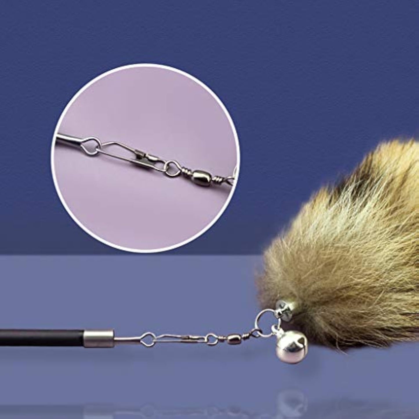 Interactive Cat Wand Toy — Feather Teaser for Endless Playtime