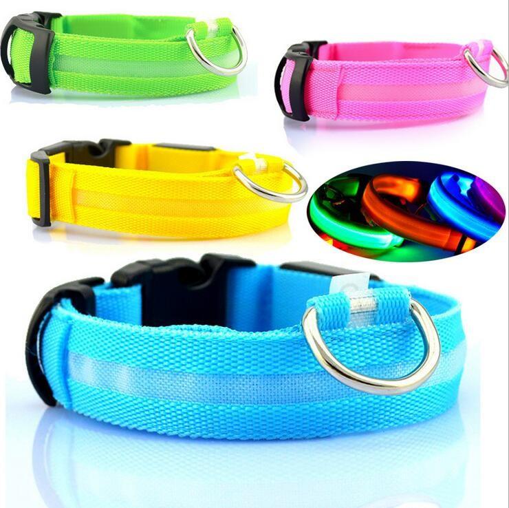 LED Safety Dog Collar — Glows in the Dark for Safe Night Walks