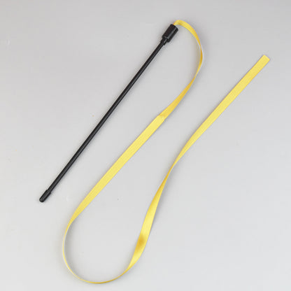Rainbow Ribbon Cat Wand — Colorful Interactive Teaser Toy