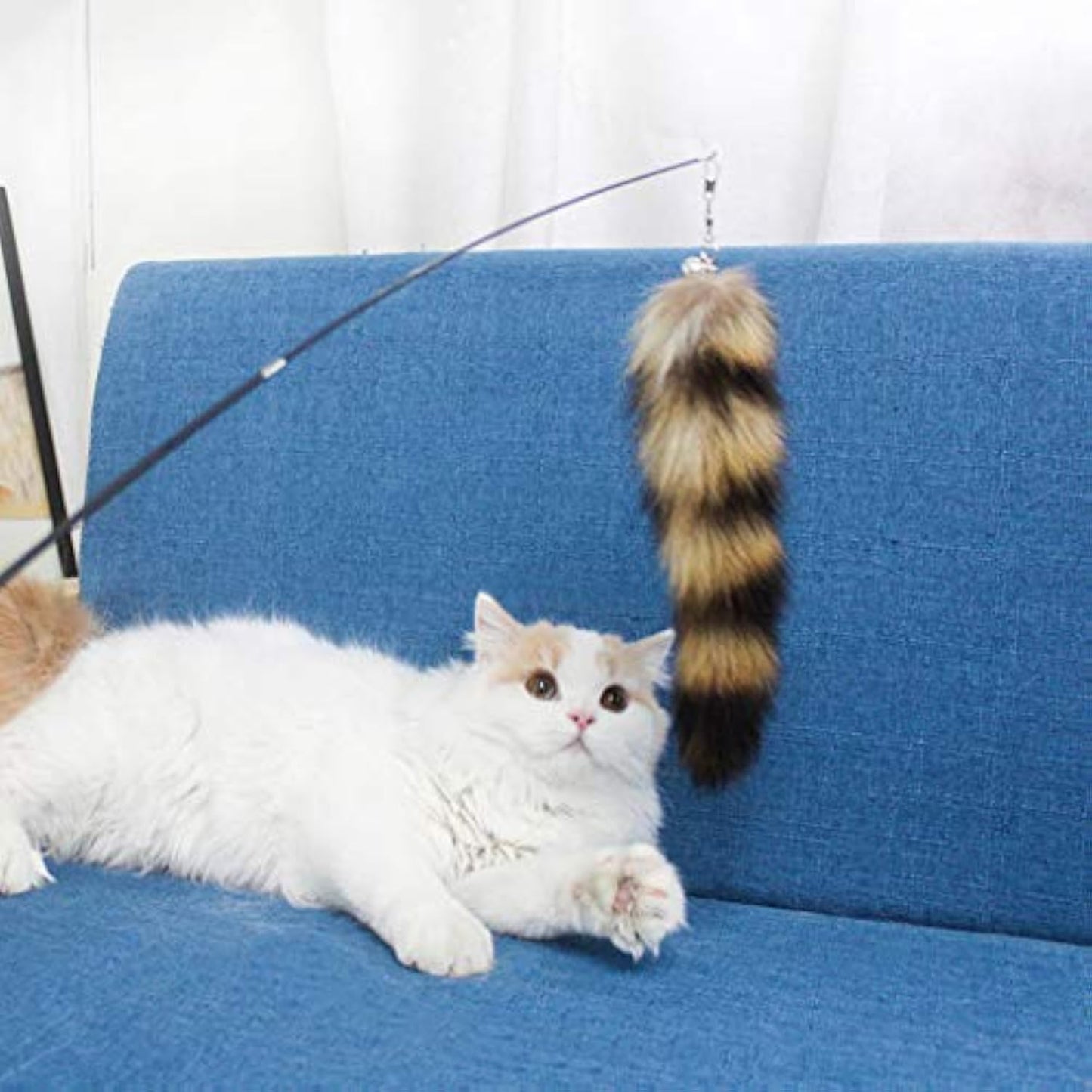 Interactive Cat Wand Toy — Feather Teaser for Endless Playtime