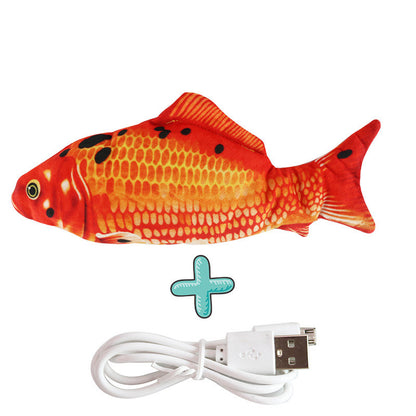 Interactive Flopping Fish Cat Toy — USB Rechargeable, Moves on Its Own