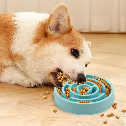 Slow Feeder Dog Bowl — Anti-Gulp Puzzle Bowl for Healthy Eating