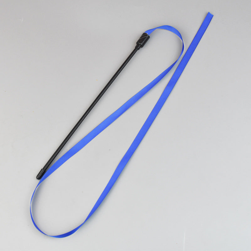 Rainbow Ribbon Cat Wand — Colorful Interactive Teaser Toy